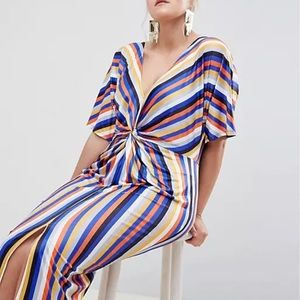 Striped occasion dress worn once to wedding. Ready to be loved again.